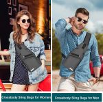 Sling Bag Crossbody Backpack for Women Men Chest Bag Hiking Bag with USB Charging Port for Camping Biking Travel Cycling - Image 5